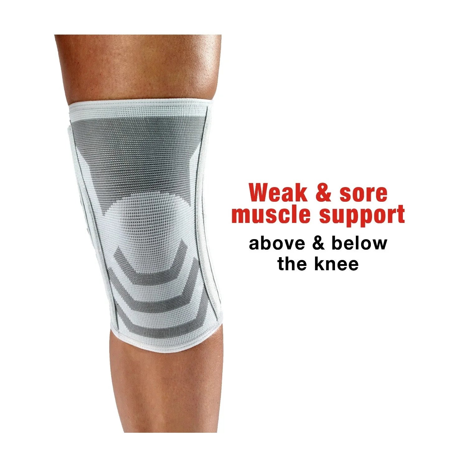 Compression Knee Brace with Side Stabilizers, Medium