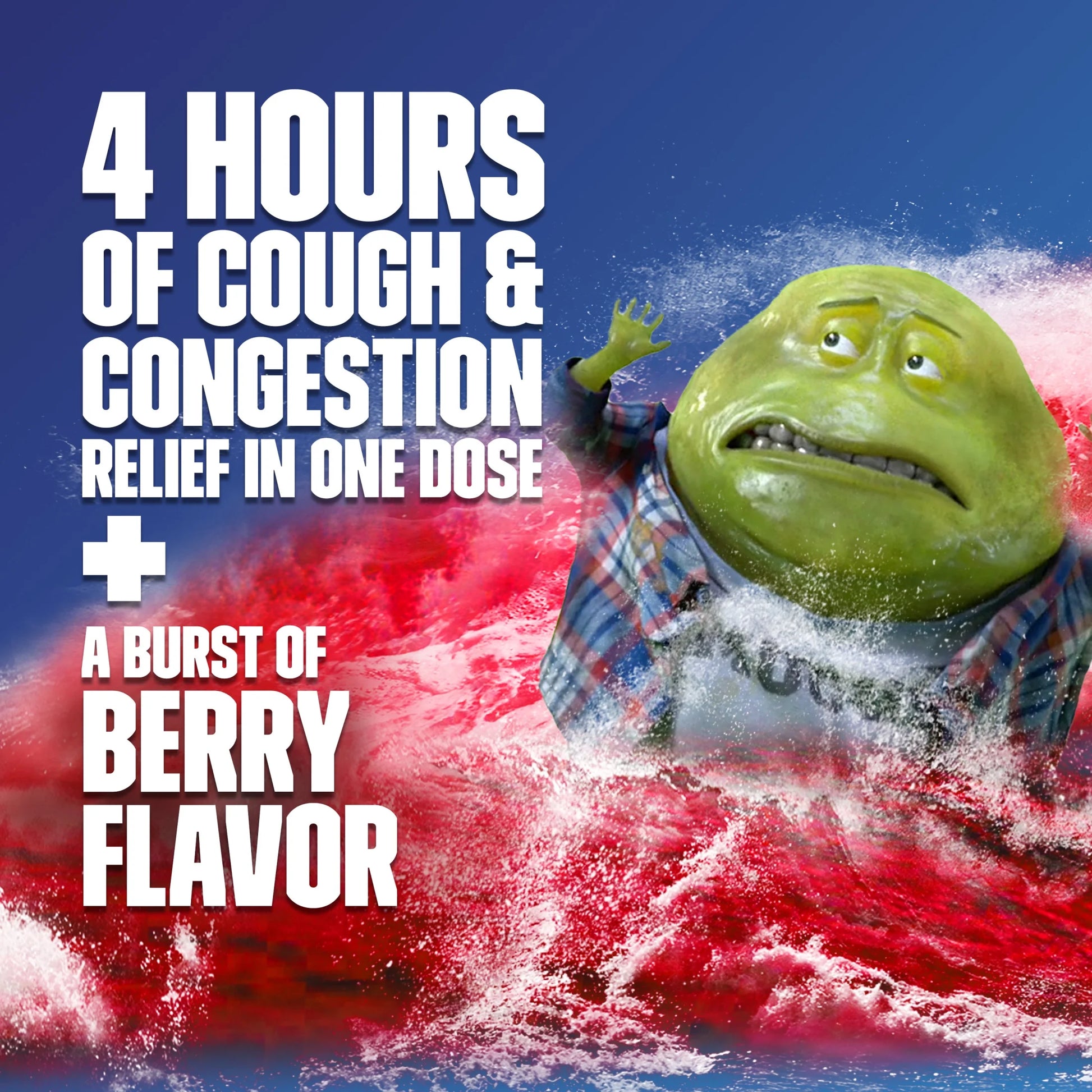 Fast-Max Severe Congestion & Cough Medicine, OTC Sinus/Nasal Decongestant, Expectorant, 6 Fl Oz