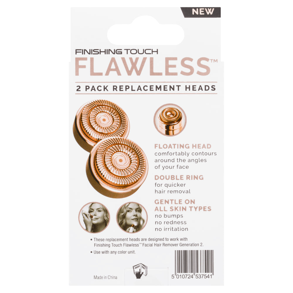 Finishing Touch Flawless Facial Hair Remover V2 Replacement Heads 2Pk