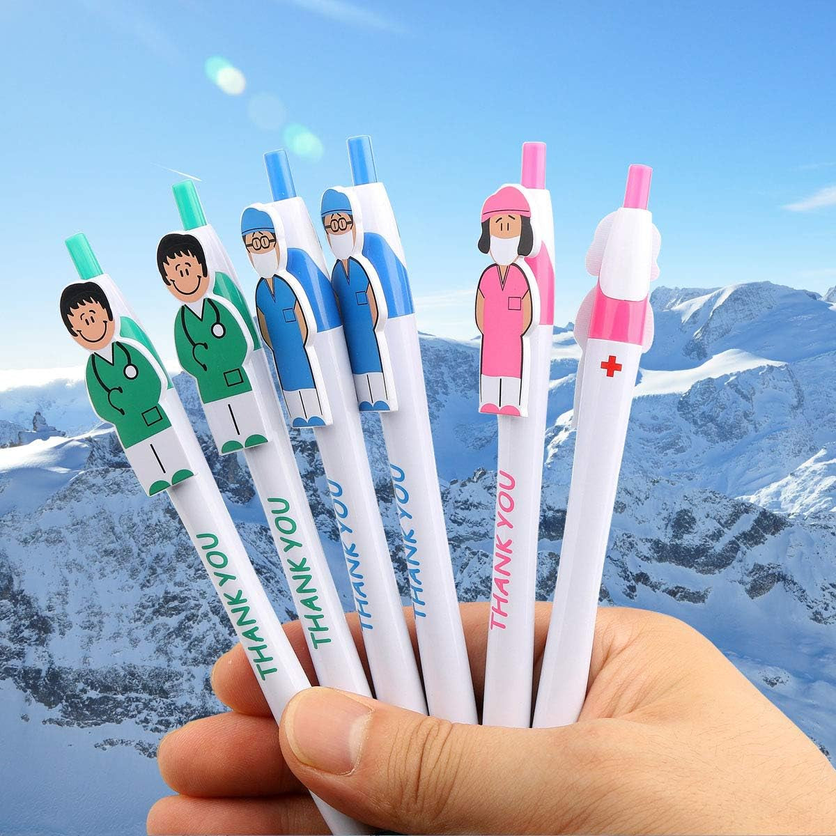 Cute Nurse Pens, Thank You Gifts Nursing Pens, Nurse Week Gifts Bulk, CNA NICU Doctor Nurse Appreciation Gifts for Medical Assistants Hospital Staff, Nurse Day Gifts (Mixed 36 Pack)