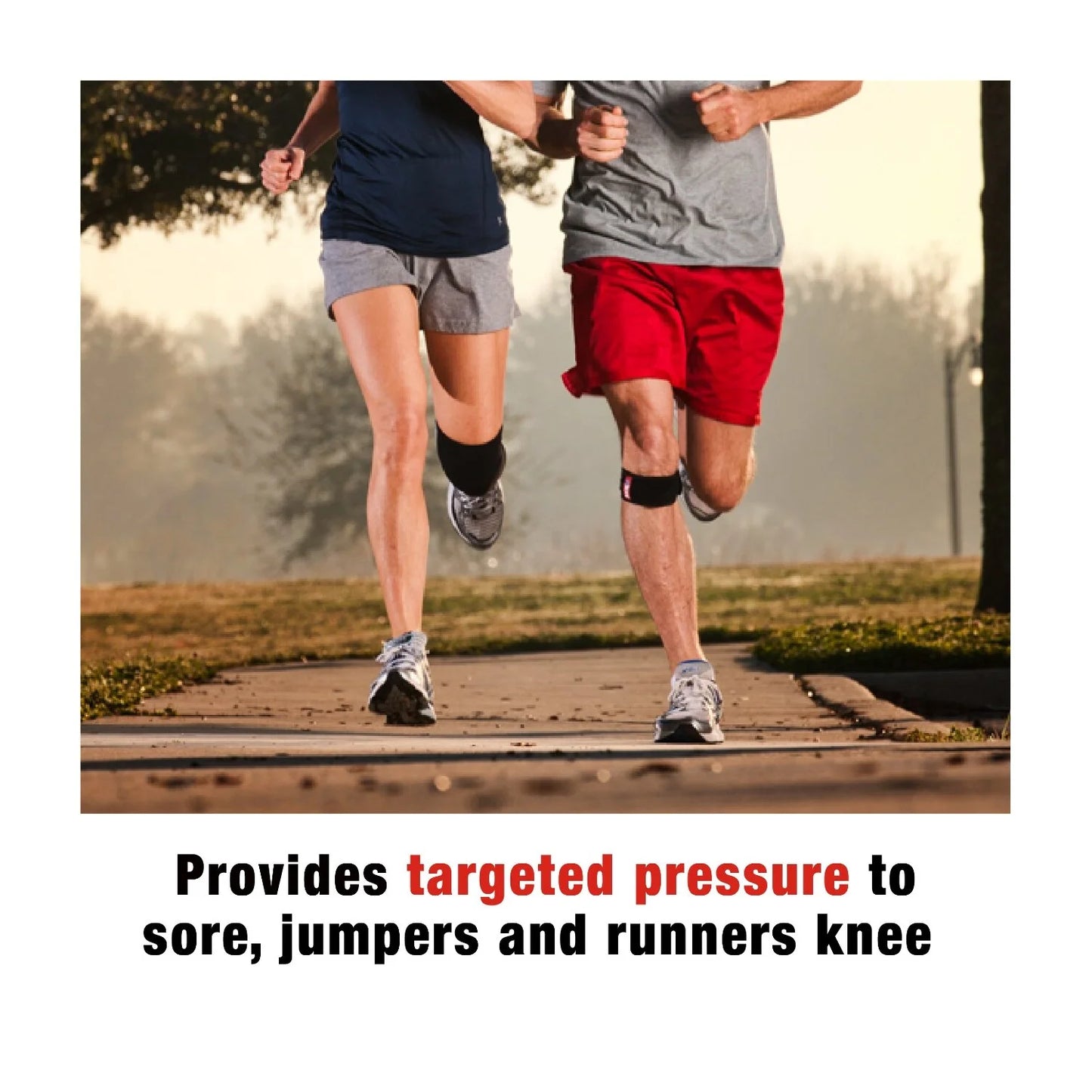 Adjustable Knee Strap, Black, 1 Strap