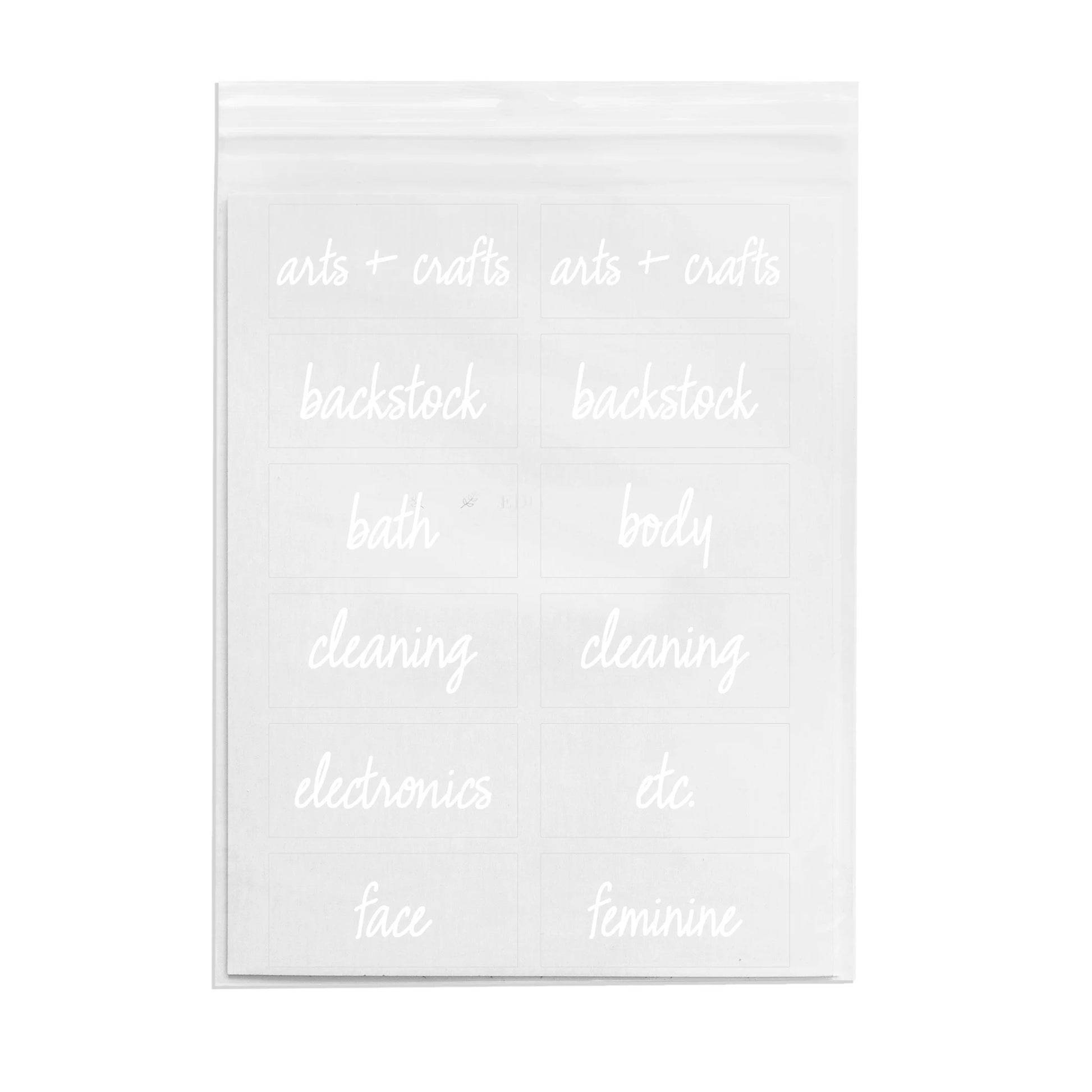 Clear Multipurpose Labels, Pack of 24