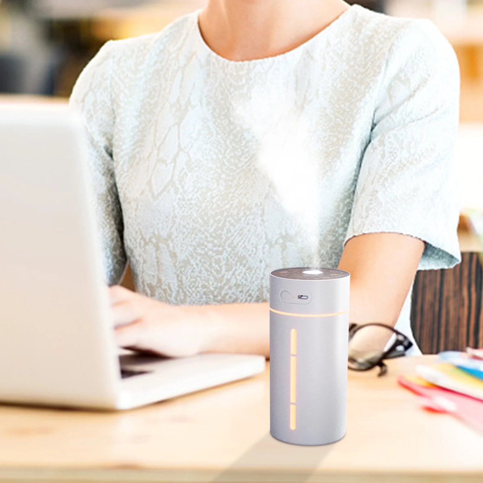 Small Aroma Diffuser LED Color Light Conversion Aroma Diffuser Humidifier 250Ml on Clearance