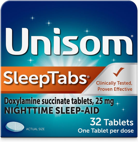 Sleeptabs, Nighttime Sleep-Aid, Doxylamine Succinate, 32 Tablets