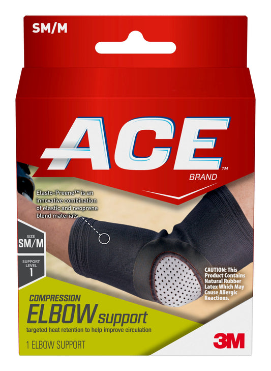 Brand Compression Elbow Br, Small/Medium, Black, 1/Pack