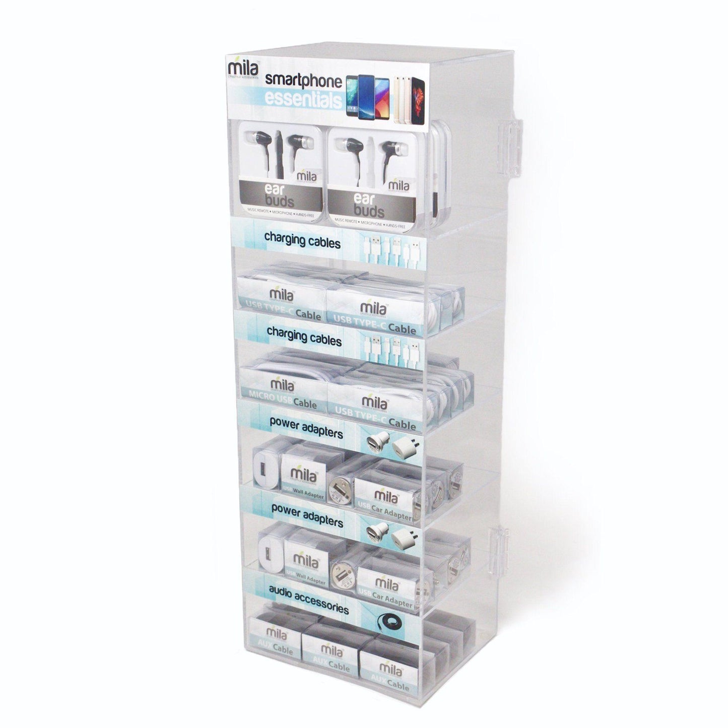 Compact Smartphone Accessories Display Bundle