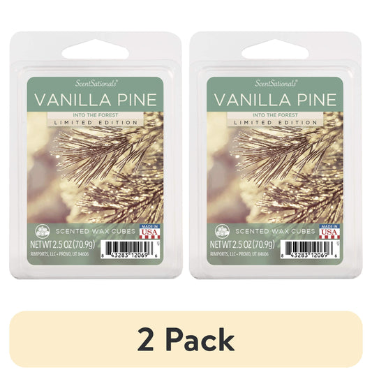 (2 Pack) Vanilla Pine Scented Wax Melts, , 2.5 Oz (1-Pack)