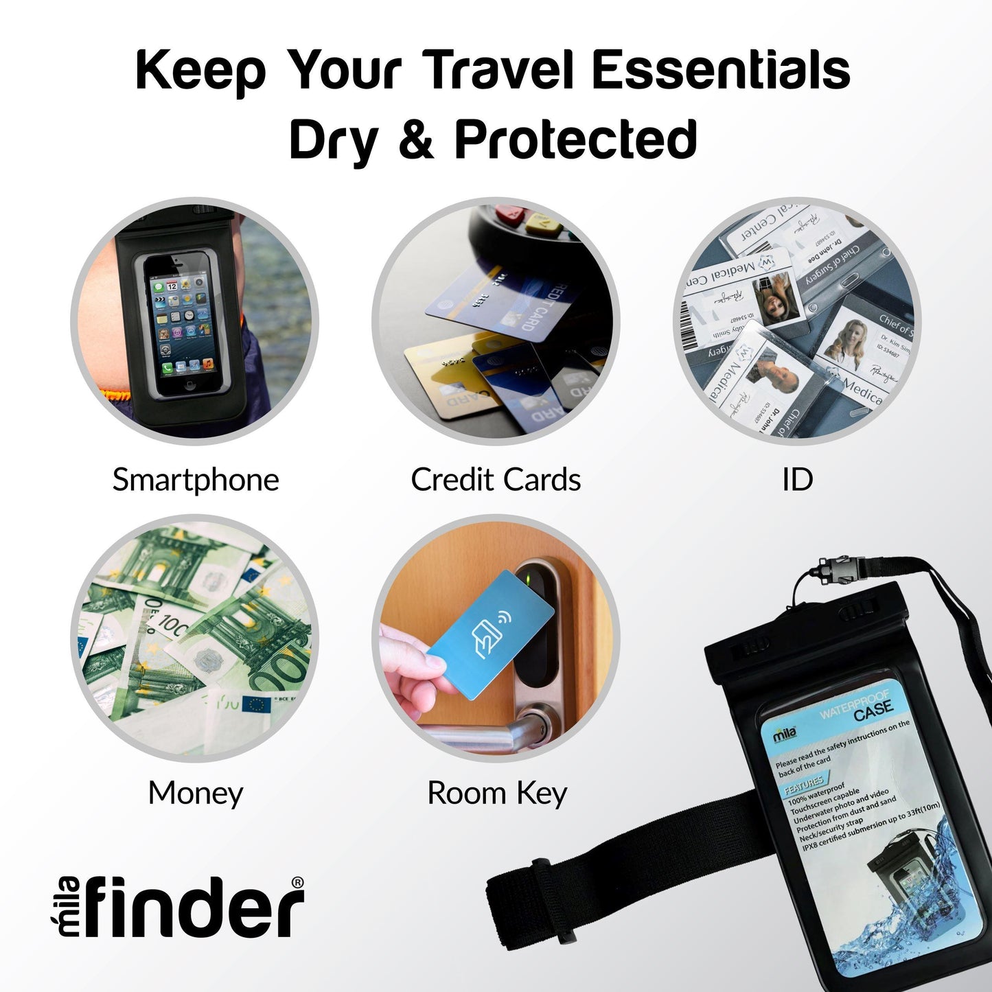 Floating Waterproof Phone Case and Pouch - Pack of 12