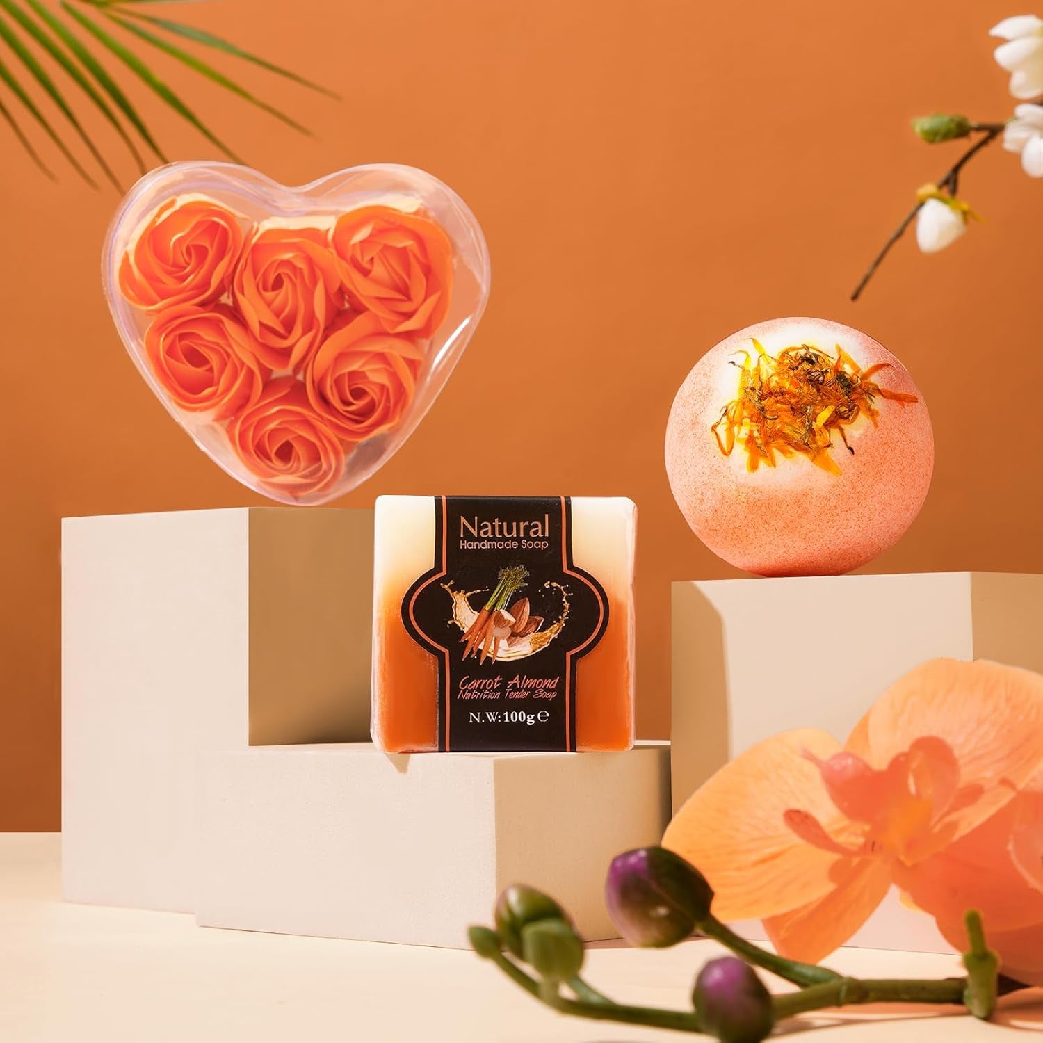 Mother’S Day Gifts Baskets for Women Mum Her Wife Girlfriend,Birthday Gifts for Women Teacher Friend W/Cozy Blanket Rose Relaxing Spa Gifts Set,Self Care Get Well Gifts for Her Valentines Mothers Day