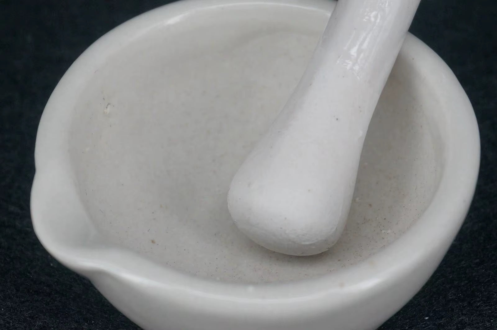 60Mm Porcelain Mortar and Pestle Mixing Grinding Bowl Set White Lab Kit Tools
