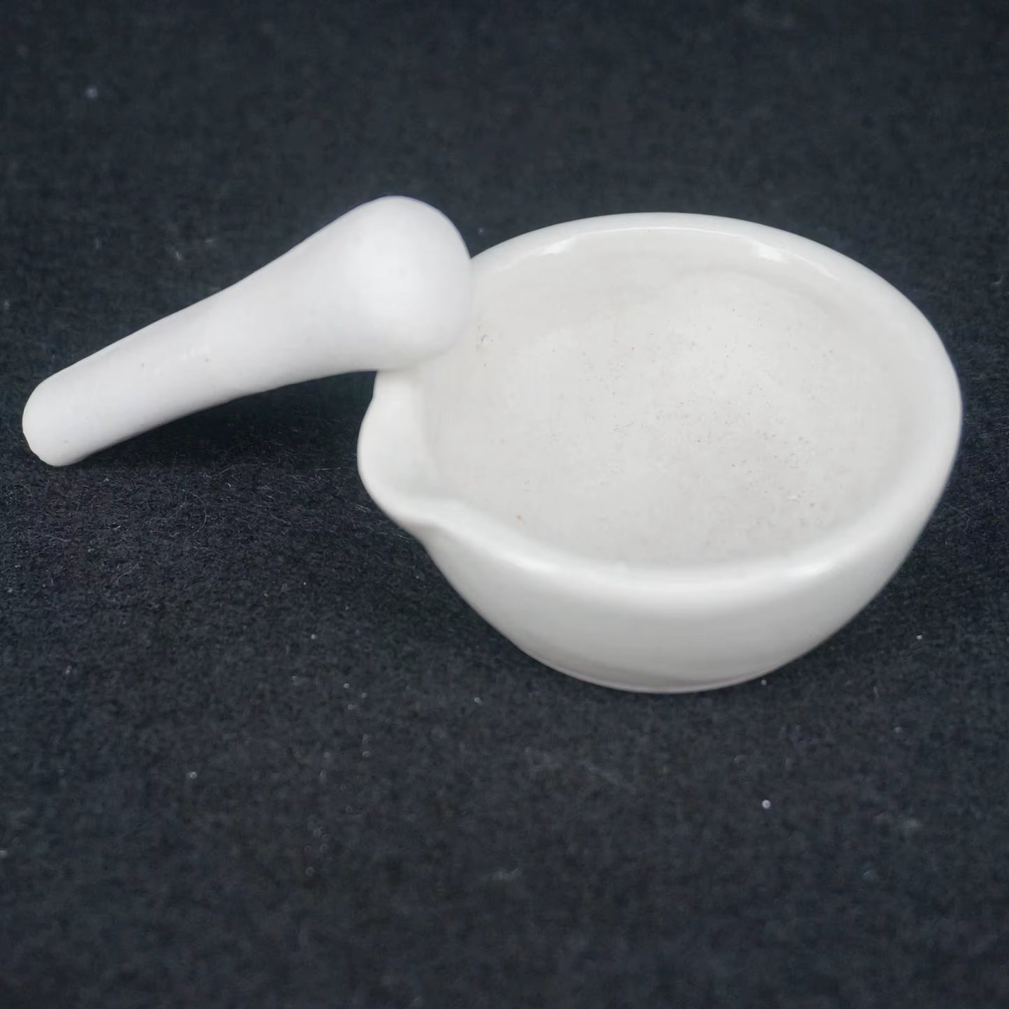 60Mm Porcelain Mortar and Pestle Mixing Grinding Bowl Set White Lab Kit Tools