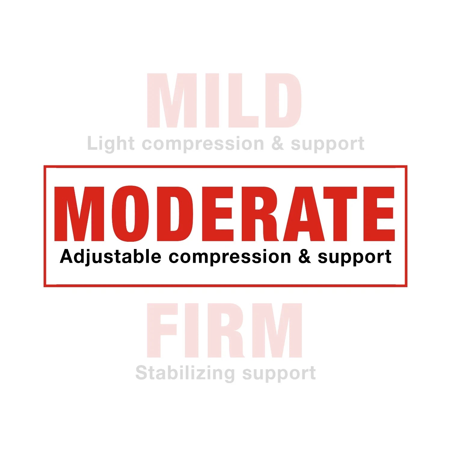 Compression Knee Brace with Side Stabilizers, Medium