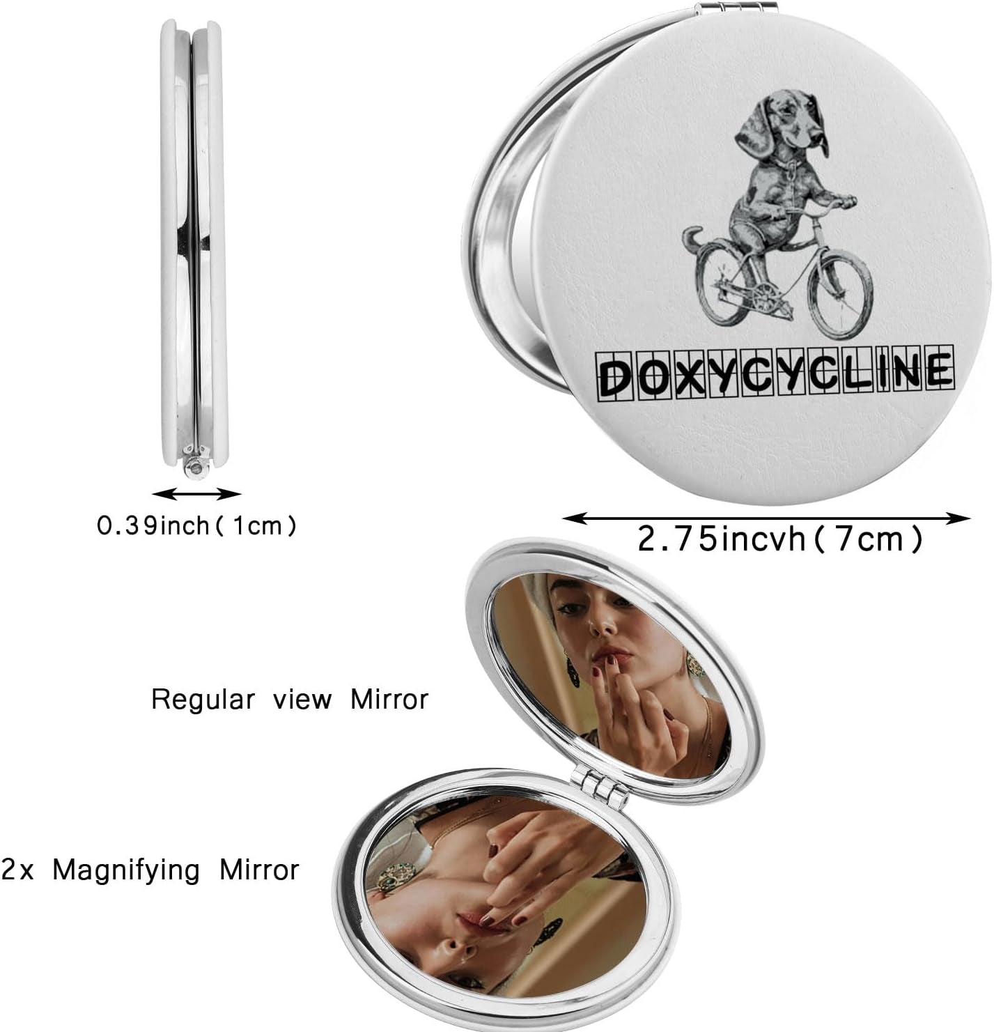 Veterinary Pharmacy Gift Pharmacy Tech Gift Doxycycline Makeup Mirror Vet Tech Gift (Doxy Cycline)