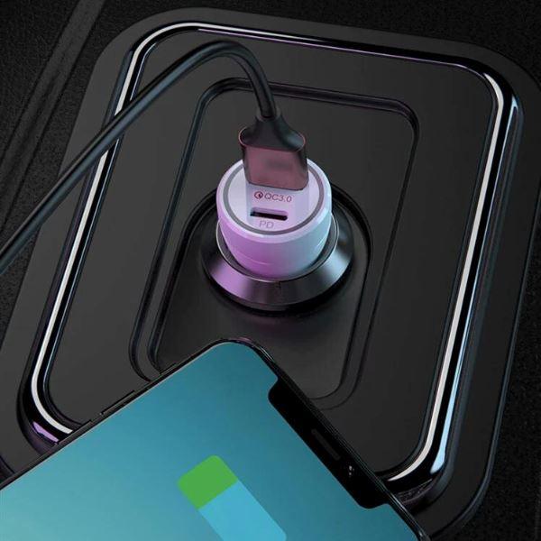Compact USB C/A Car Adapter - pack of 12