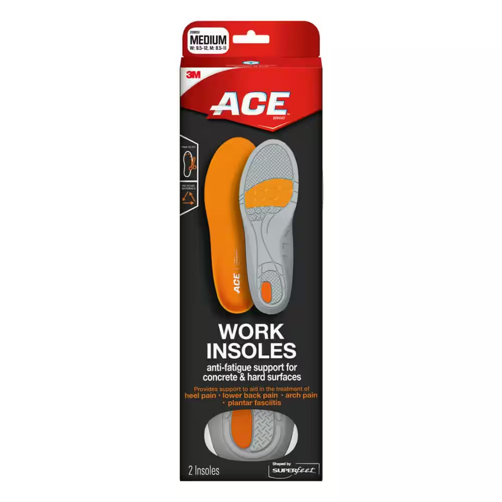 Unisex Work Insoles Size Medium