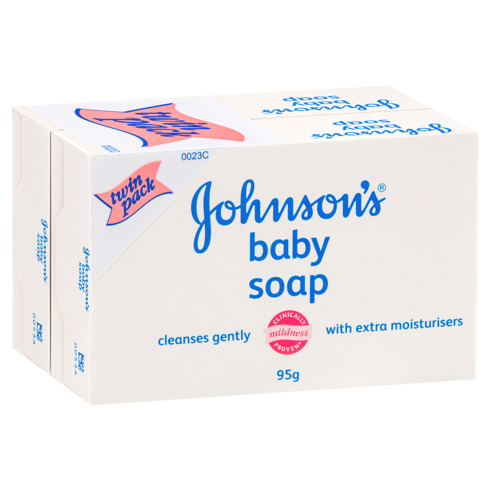 Johnson'S Baby Soap 95G Twin Pack Gentle and Moisturising No Added Parabens