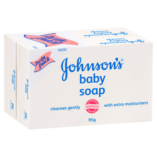 Johnson'S Baby Soap 95G Twin Pack Gentle and Moisturising No Added Parabens