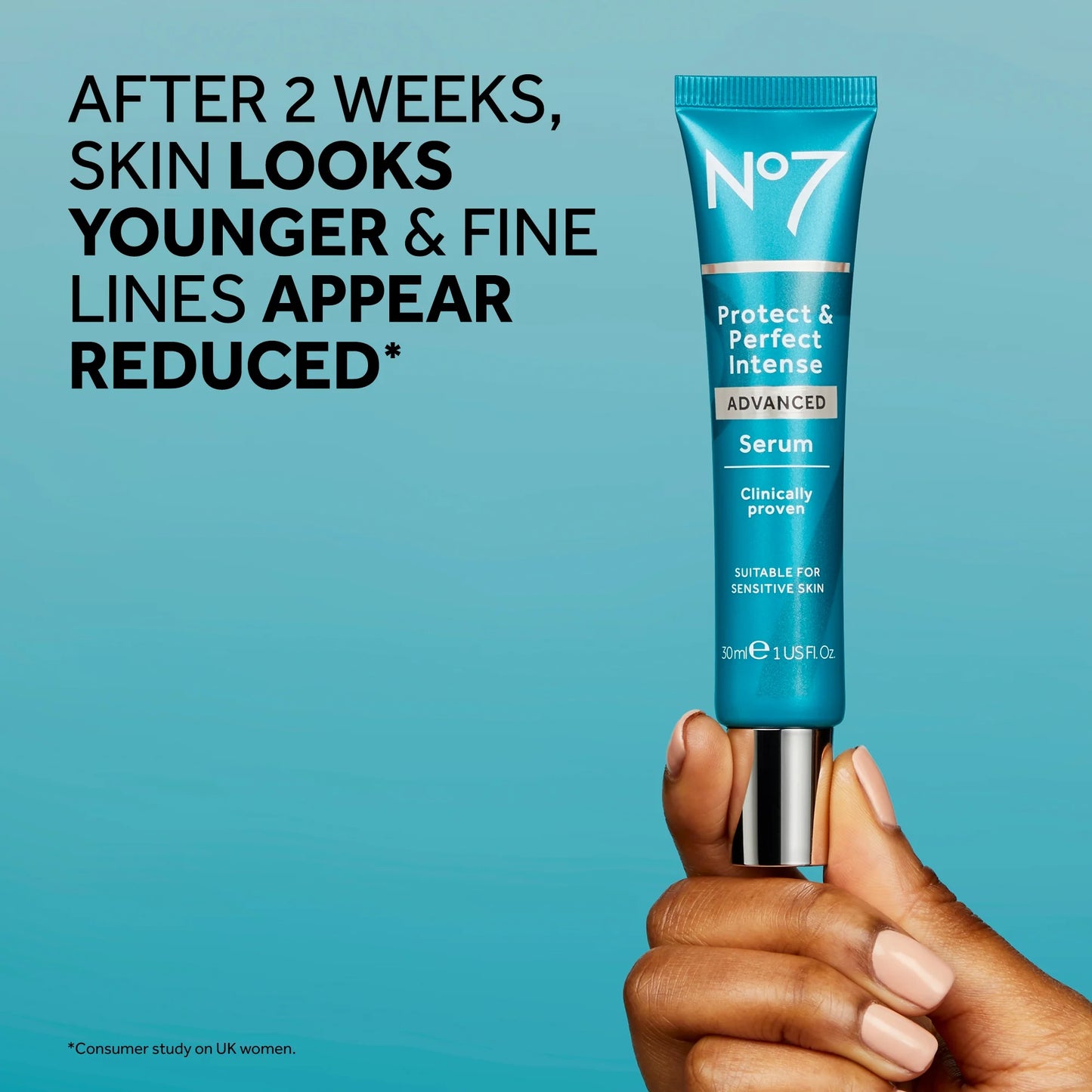 Protect & Perfect Intense Advanced Serum with Collagen Peptides & Hyaluronic Acid, All Skin Types, 1 Oz