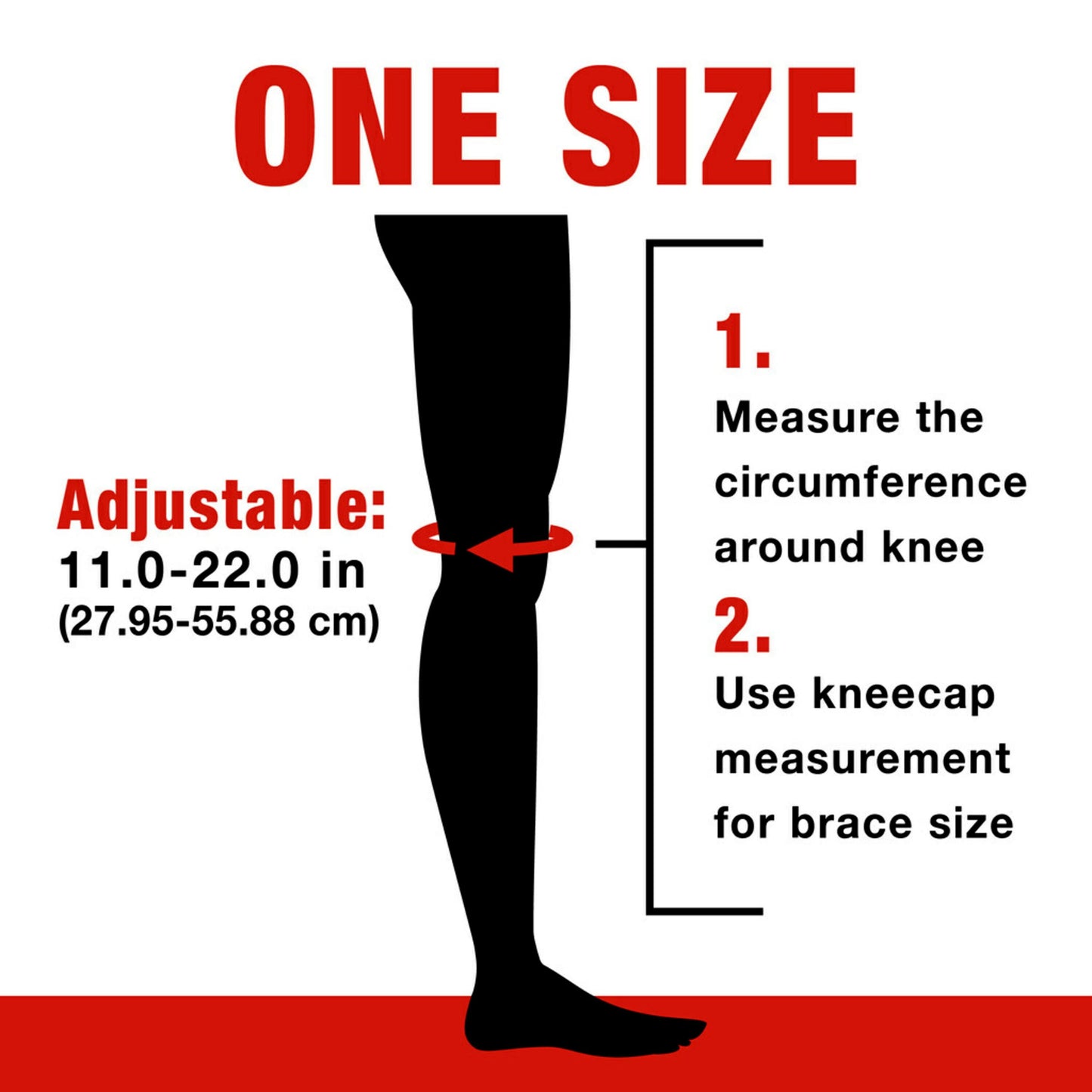 Brand Knee Br W/ Dual Side Stabilizers, Black