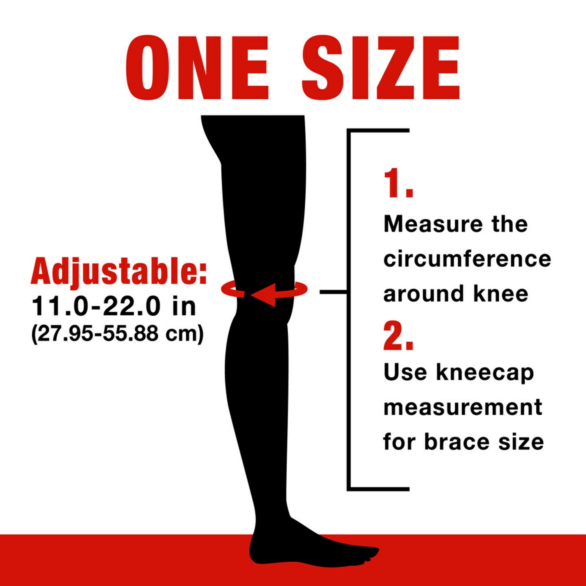 Brand Knee Br W/ Dual Side Stabilizers, Black