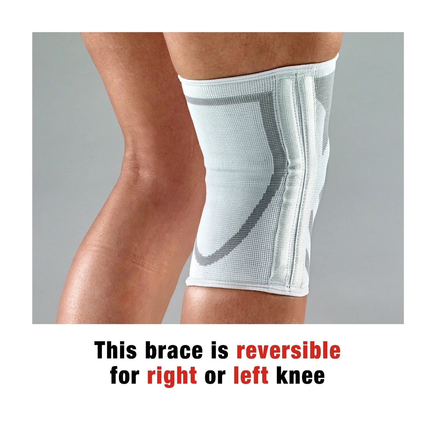 Compression Knee Brace with Side Stabilizers, Medium